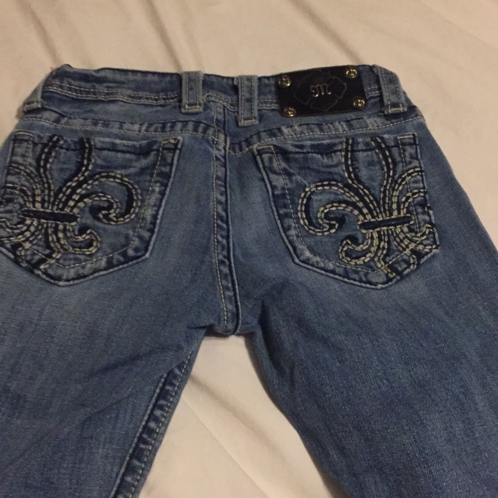 Miss Me Fleur-de-lis bootcut jeans